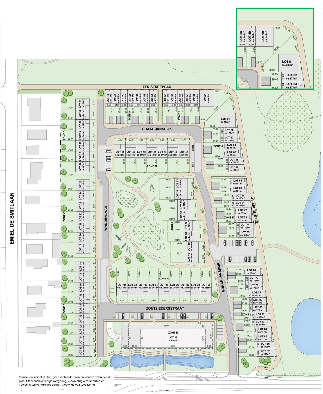 Uniek lot bouwgrond te koop met frontaal zicht op de duinen in Oostende! 