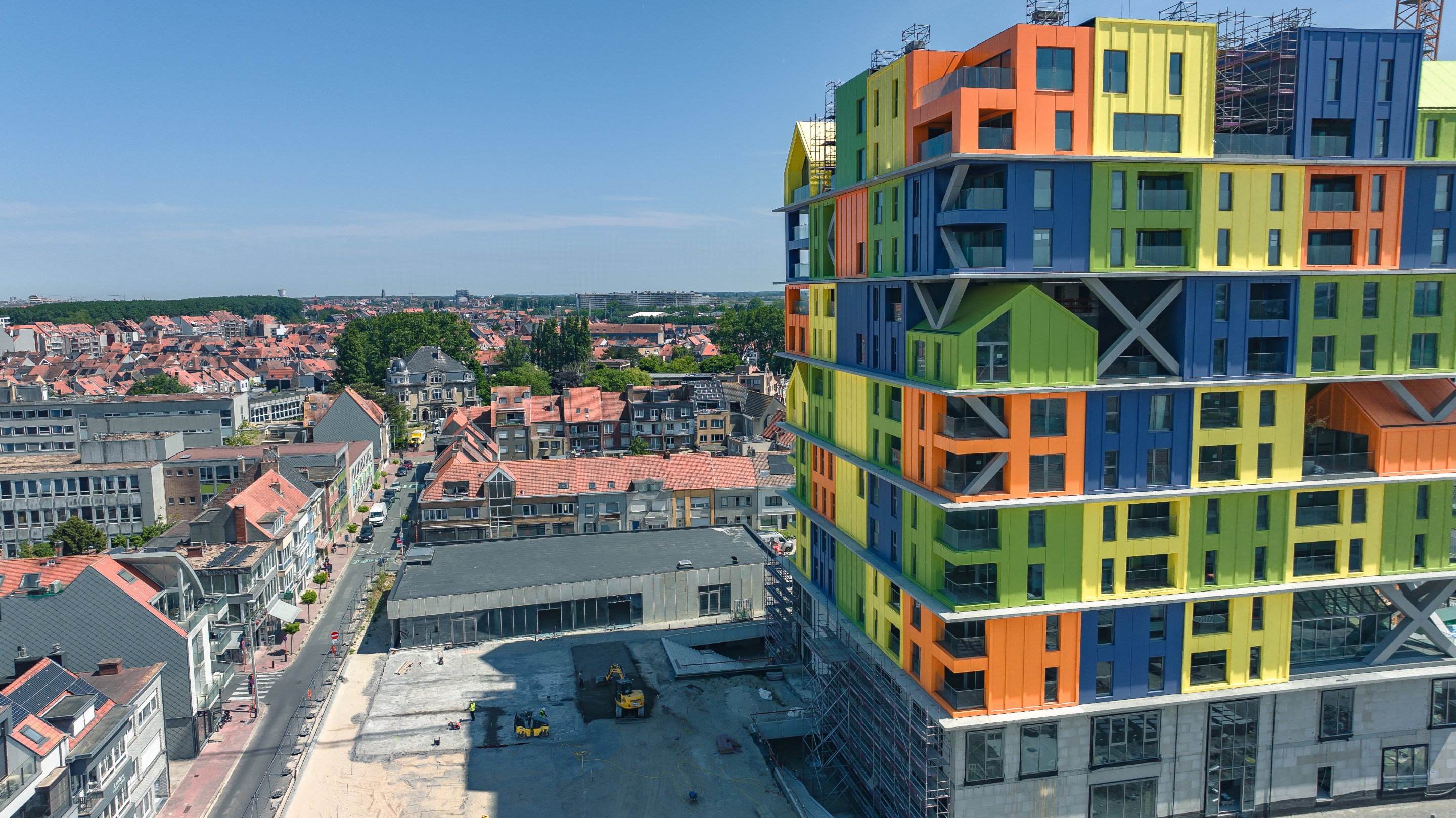 Projet de nouvelle construction Hoost (CAAAP) un nouveau rep&#232;re &#224; Knokke-Heist. Livraison pr&#233;vue &#224; l&#39;automne 2025. 