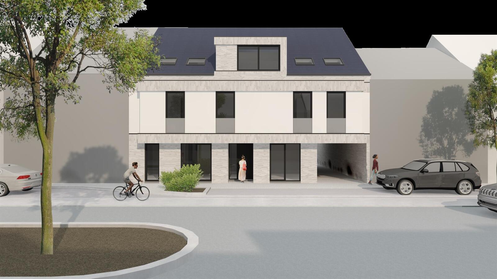 SCHERPENHEUVEL Nieuwbouw 5 appartementen + 5 carports 