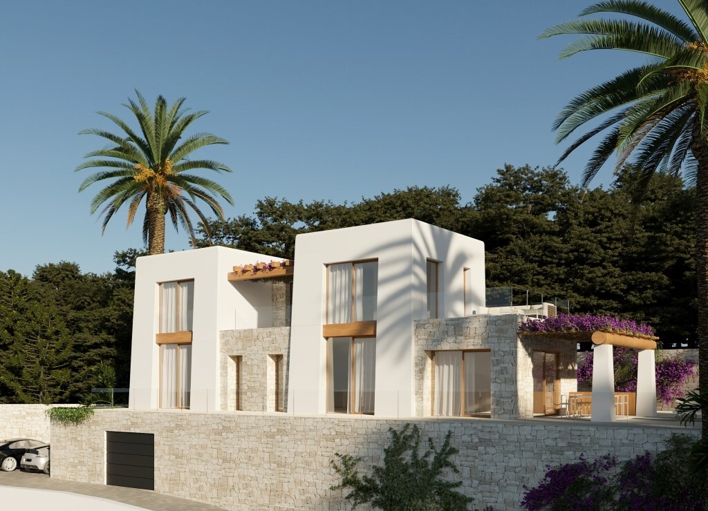 Nieuwbouwvilla met 4 slaapkamers en prachtig zeezicht in Benissa (Spanje) 