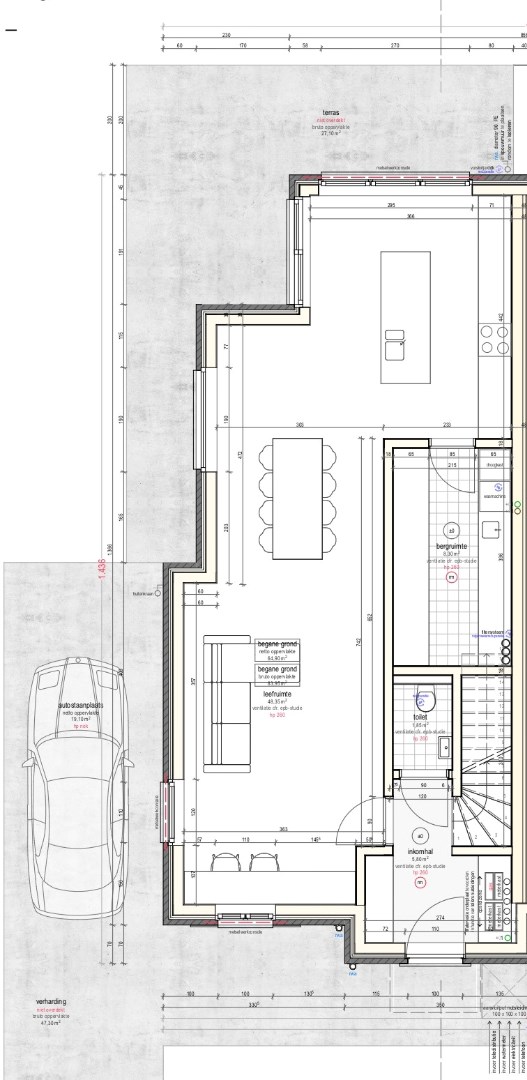 Plan gelijkvloers