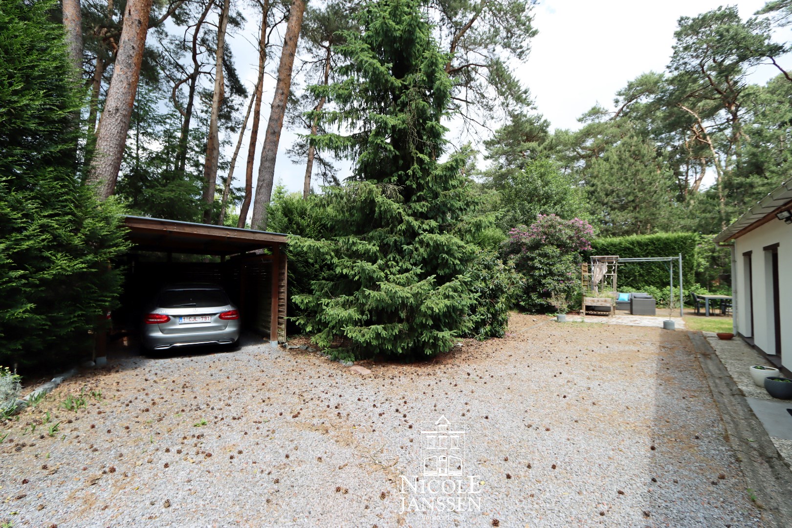 Carport voor een wagen