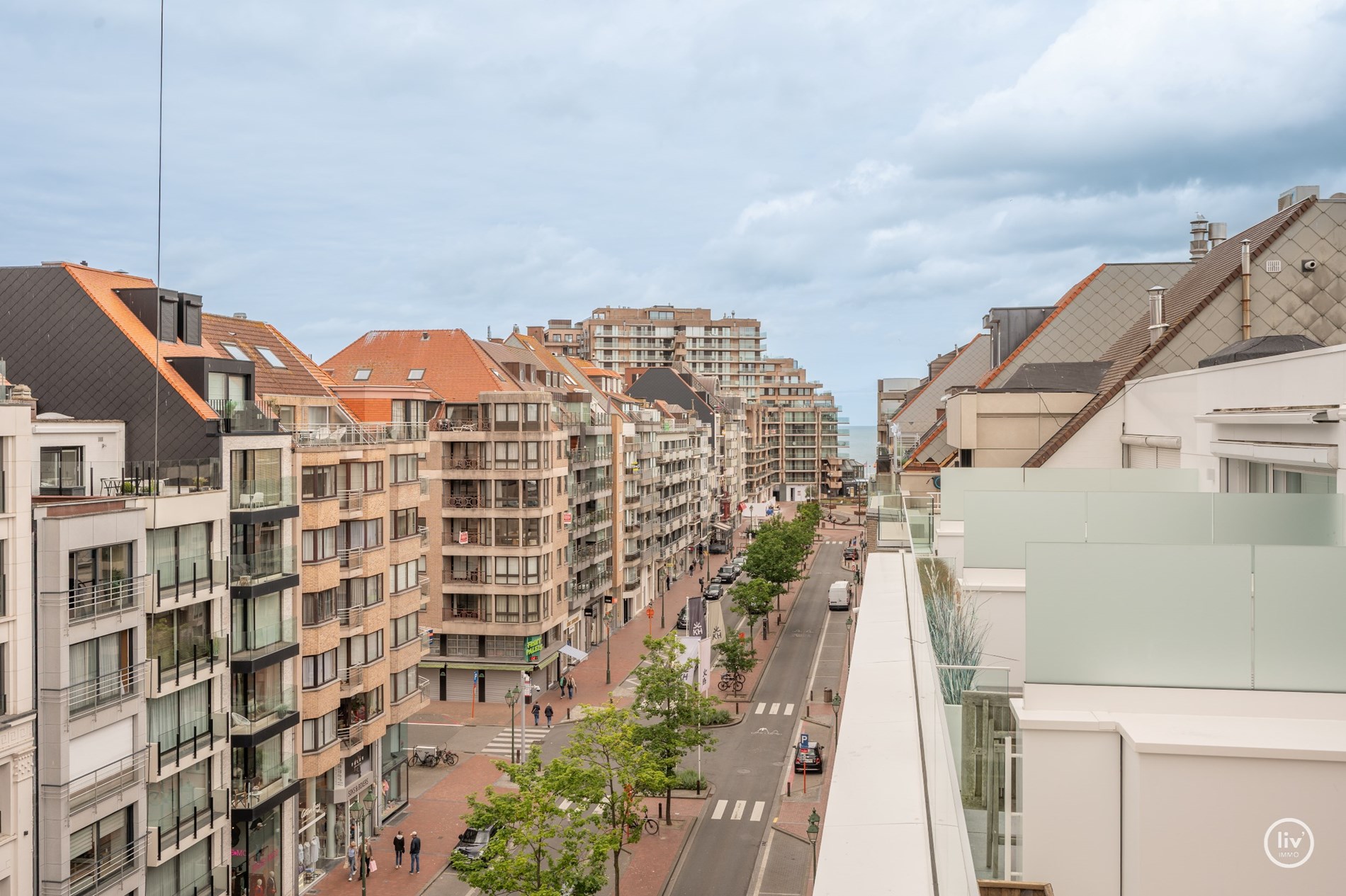Instapklaar duplexappartement met 2 slaapkamers en grote terrassen (Zijdelings Zeezicht) gelegen op de Lippenslaan. 