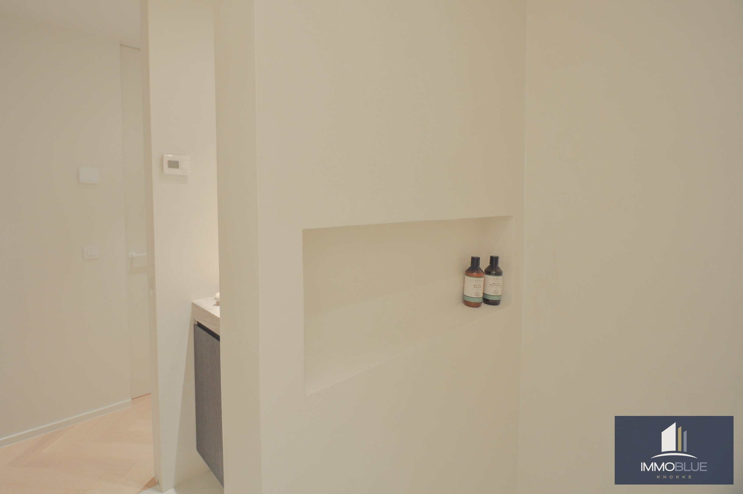 Uitzonderlijk ,tijdloos volledig gerenoveerd appartement met een open zicht . 