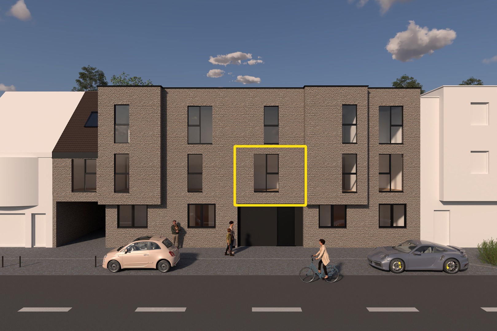 Modern 1-slaapkamer appartement met terras op het 1ste verdiep in residentie Victor 