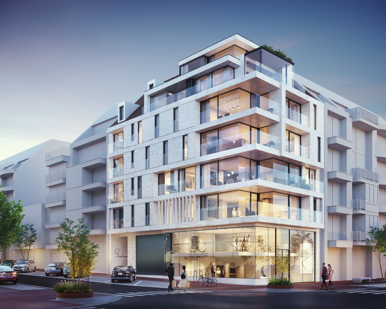 Appartement au coin sur l&#39;avenue Dumortier et Koninginnenlaan avec vue magnifique et terrasse ensoleil&#233; 