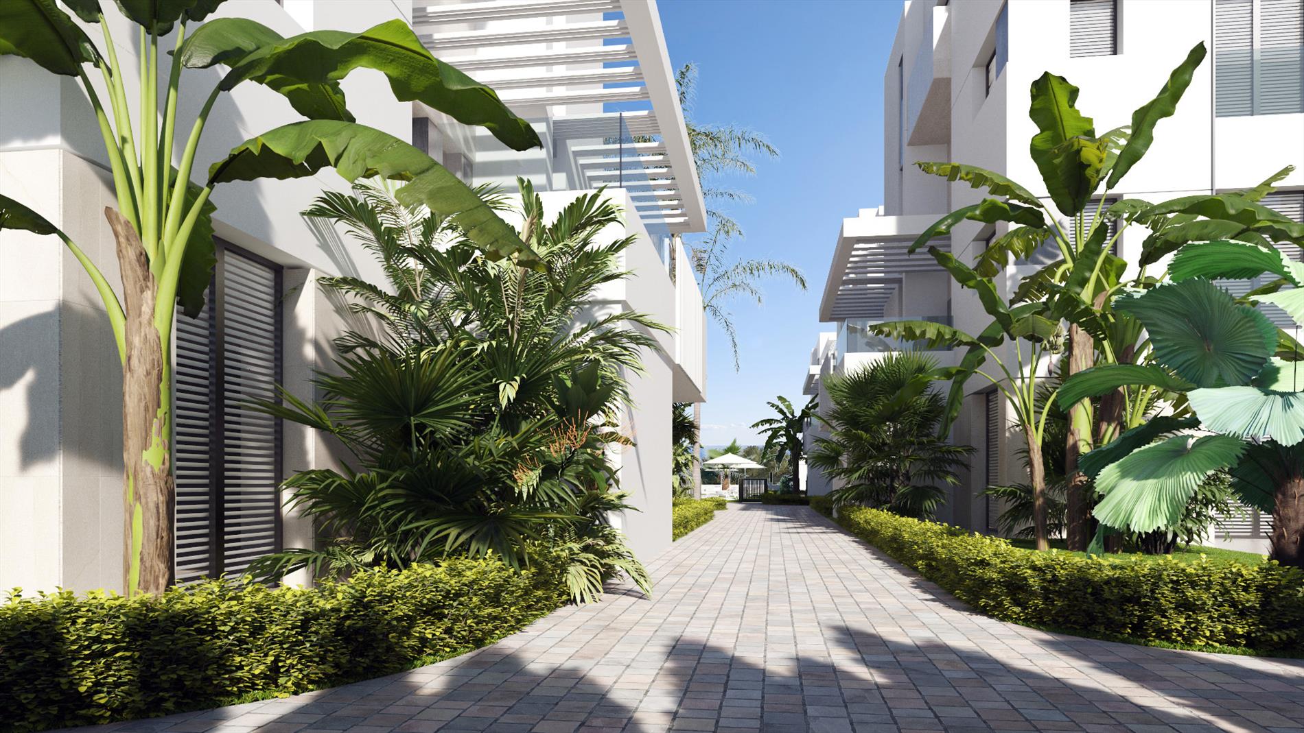 Luxe nieuwbouwappartementen in tropisch resort 
