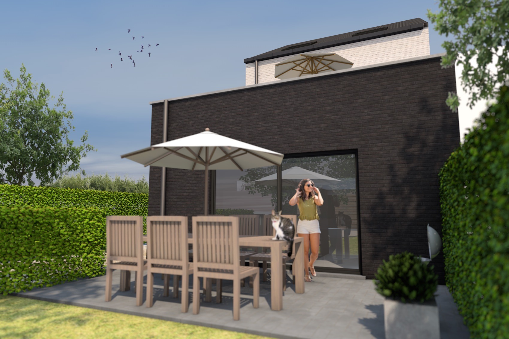 RESIDENTIE DUO - 2 appartementen met terras, parking en berging. 