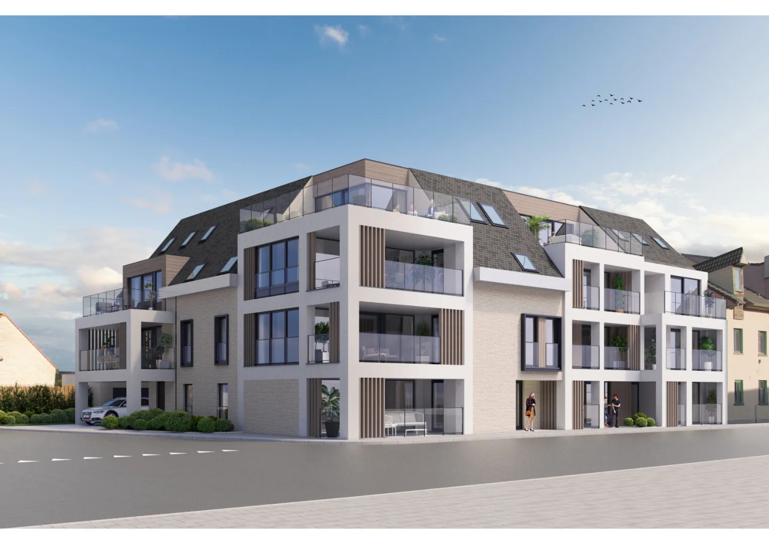 Ruim nieuwbouw appartement met zuidelijk terras