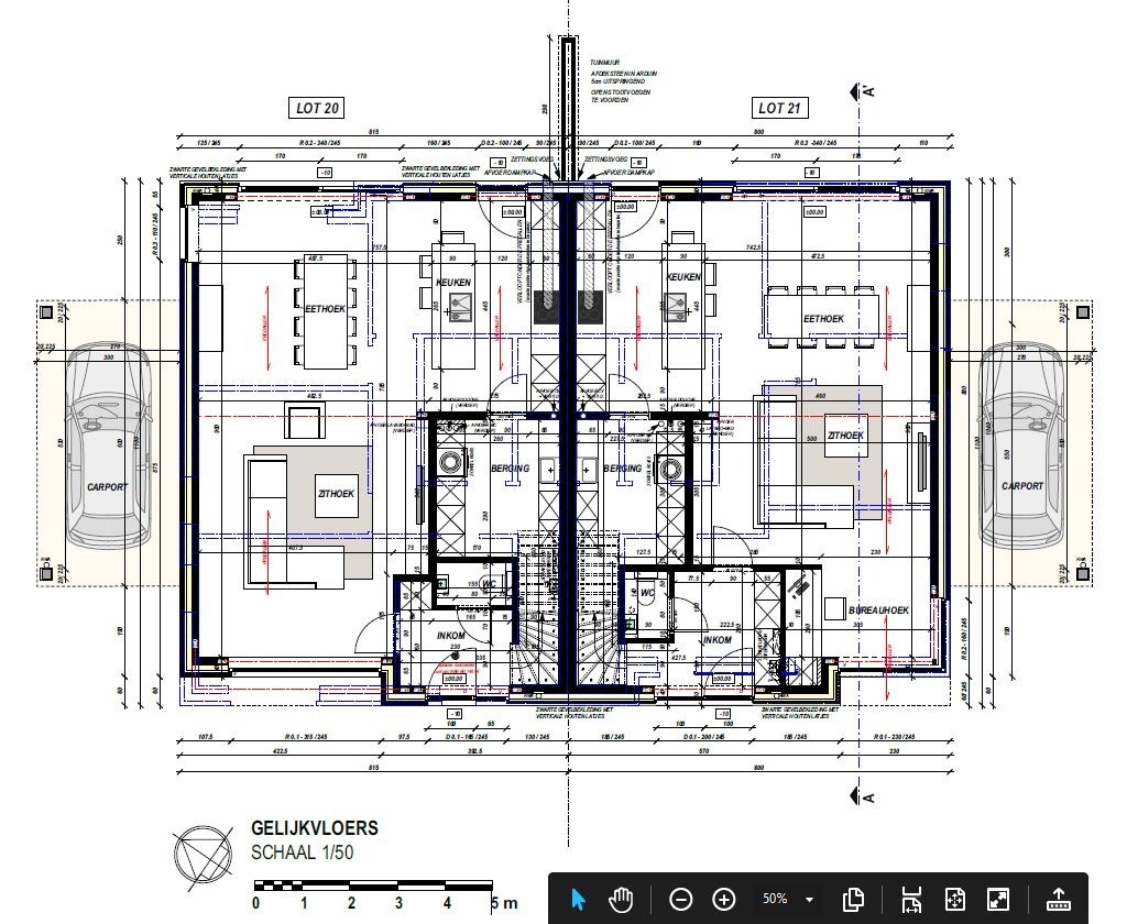 Half-open nieuwbouwwoning met 4 slaapkamers en tuin te Ichtegem 