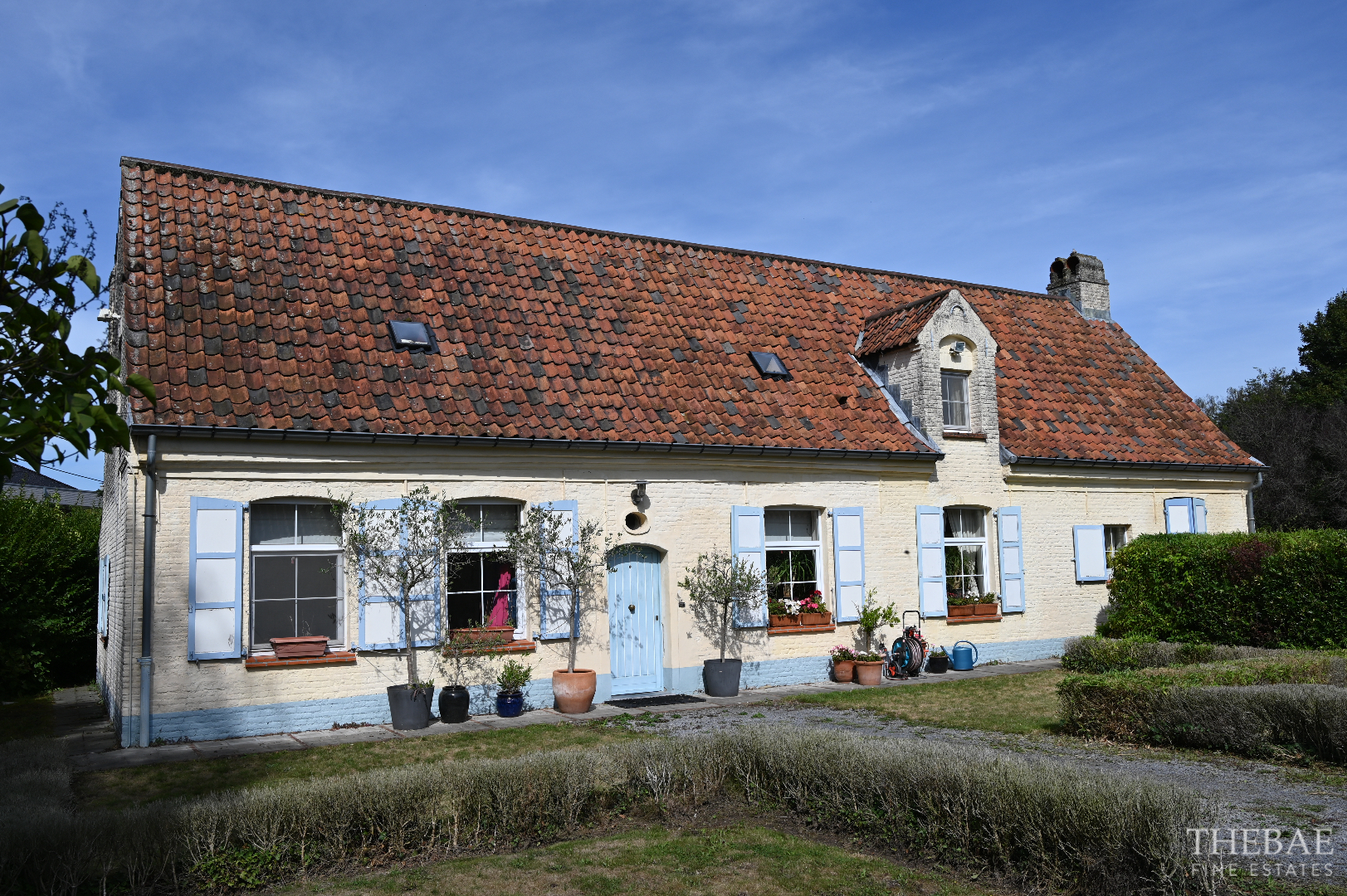 Landgoed anno 1720 in het dorp van Zevergem 