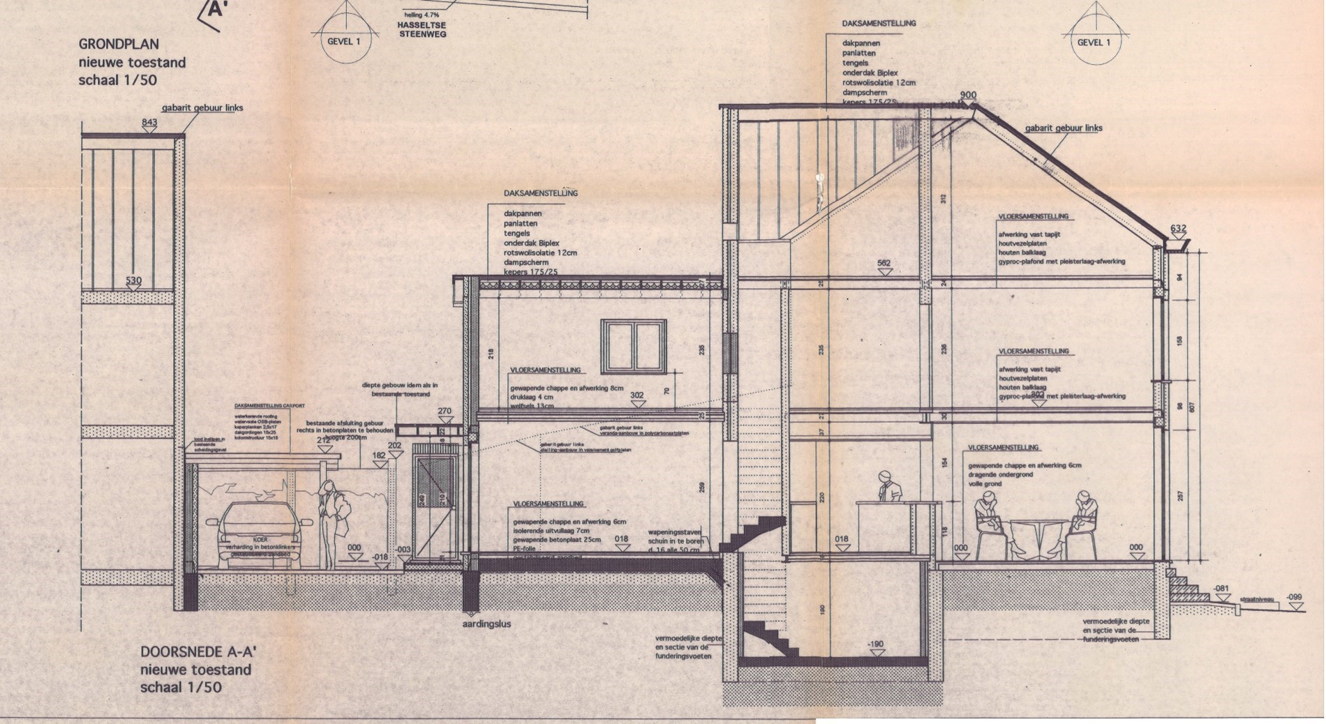 plan met doorsnede