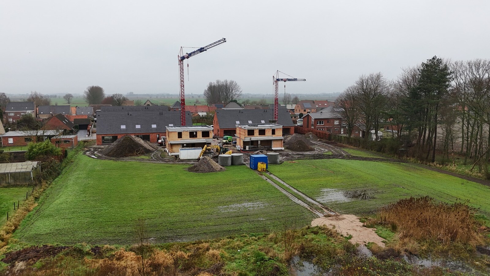 Rustig gelegen nieuwbouwwoning met 3 slaapkamers en prachtig zicht op de velden te Moere 