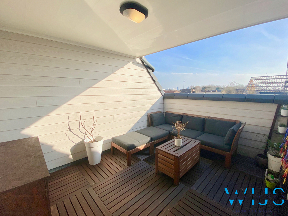 3slaapkamer appartement met leuk dakterras &amp; garage te ERTVELDE / RIEME! 
