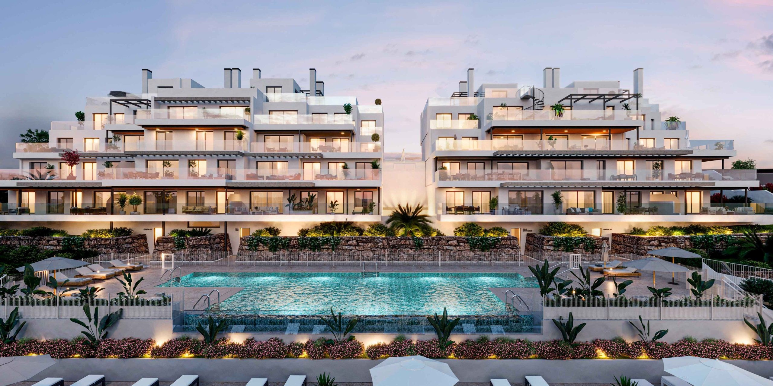 Las Mesas Collection: 41 ruime 2, 3 en 4 slaapkamer woningen in Estepona 