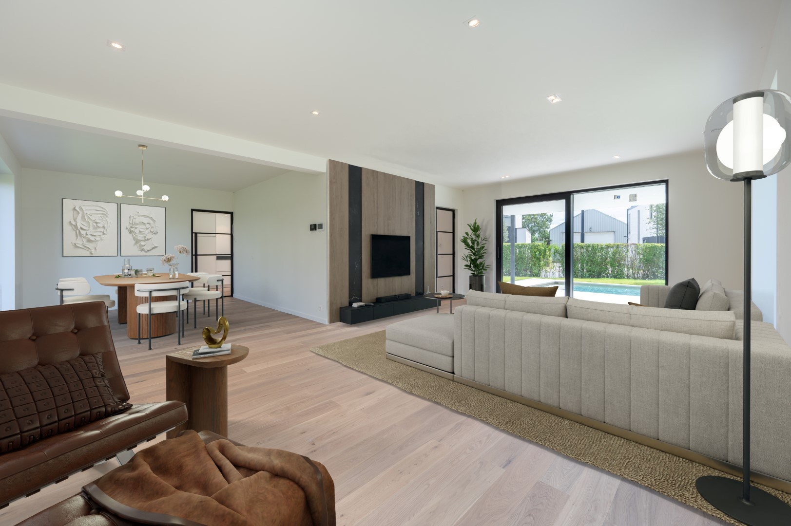 Prachtige alleenstaande en energiezuinige villa met zwembad en alle hedendaags modern comfortgelegen op een terrein van 699 m&#178; en dit in een residenti&#235;le villawijk te Knokke-Heist. 