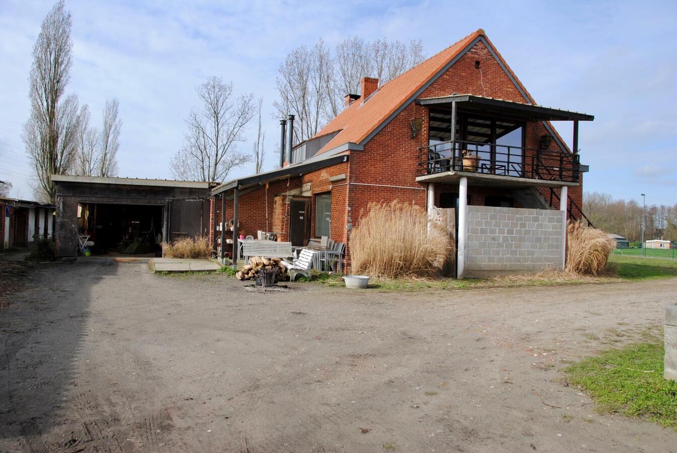 House with stables on approximately 45a in Oelegem, possibility to buy 1,5ha 