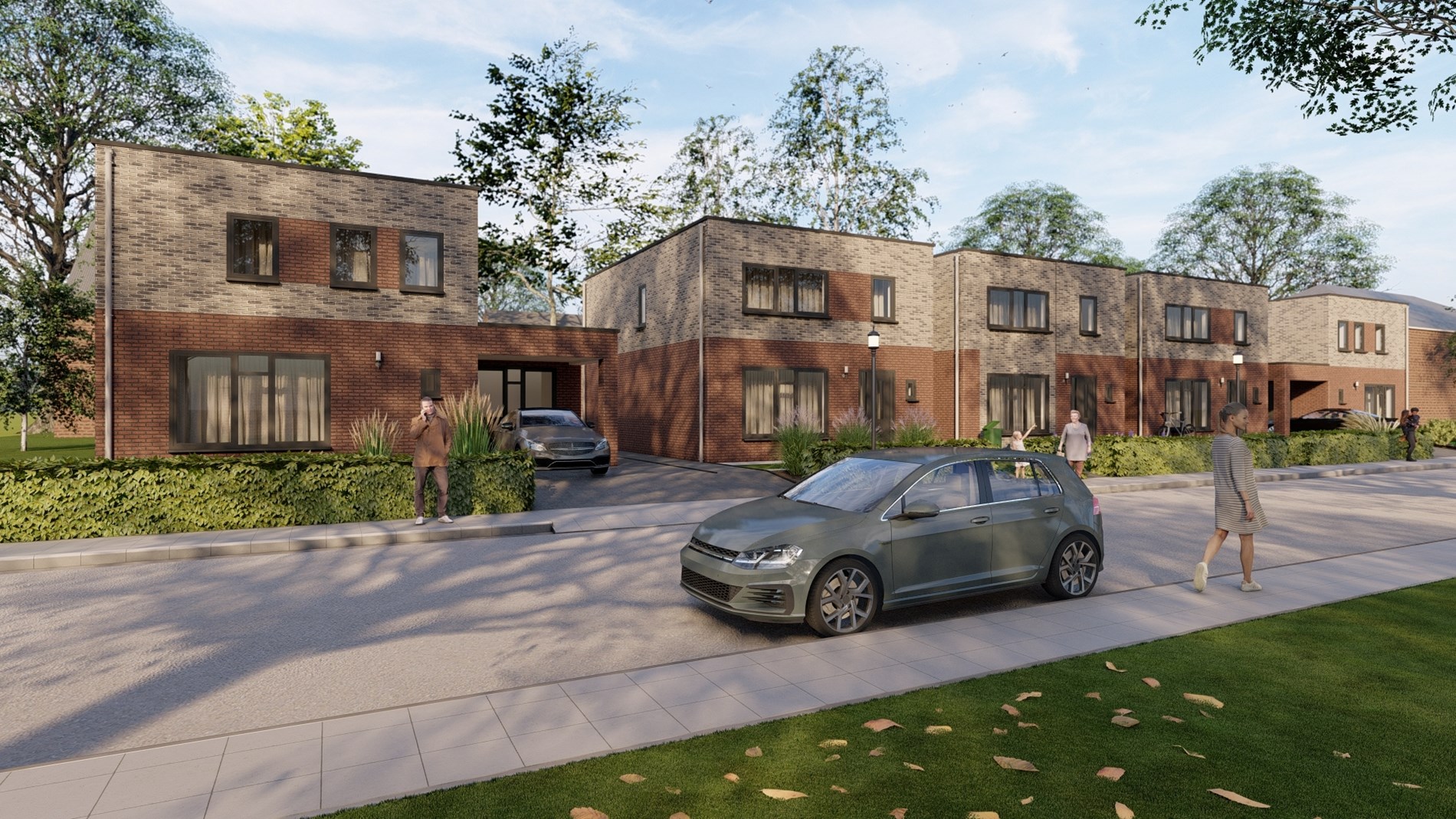 Nieuw te bouwen: 5 ruime vrijstaande woningen 
