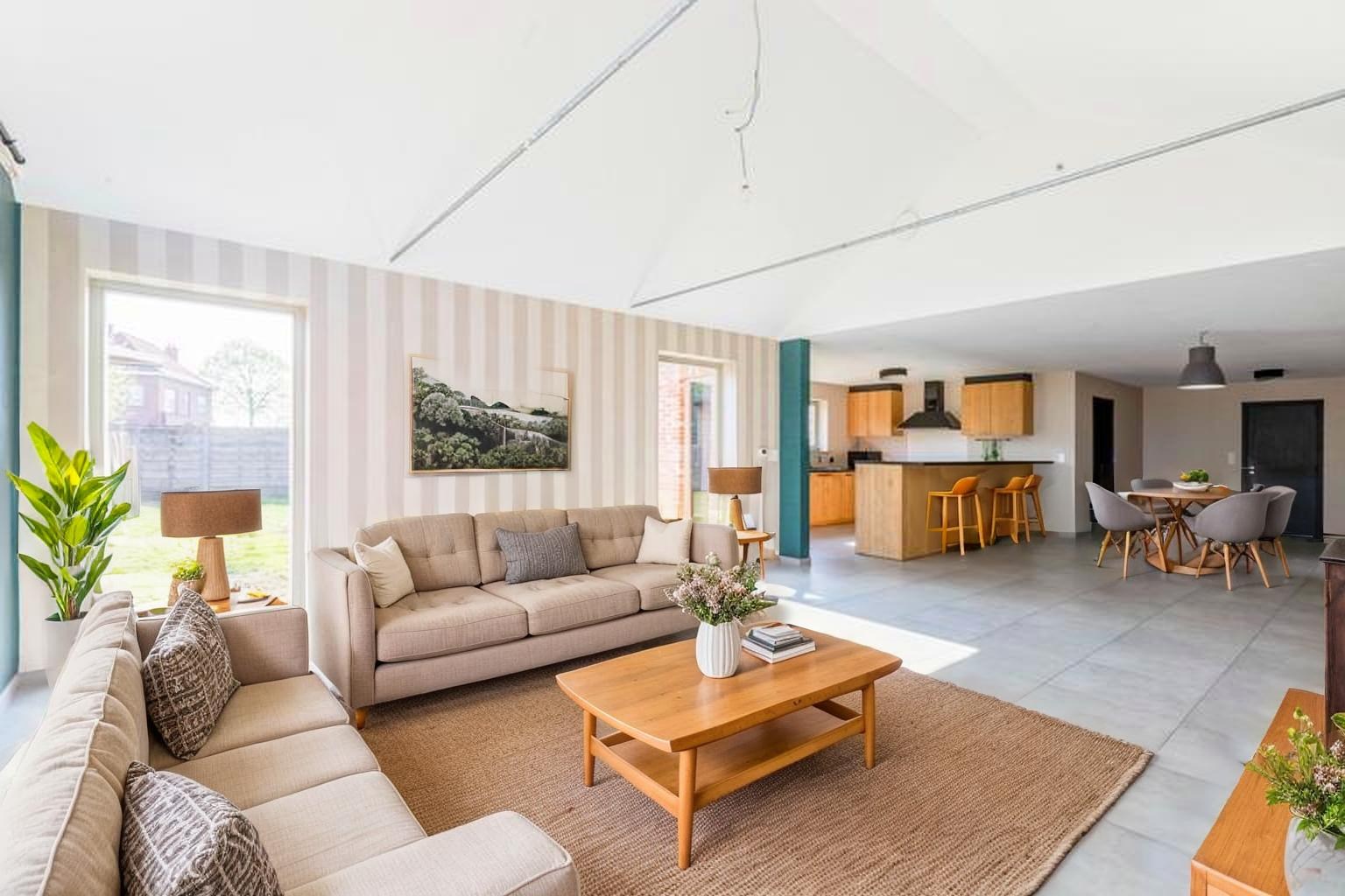 Halfopen landelijke parel in het Meetjesland – ruimte, comfort en stijl in een groene omgeving 