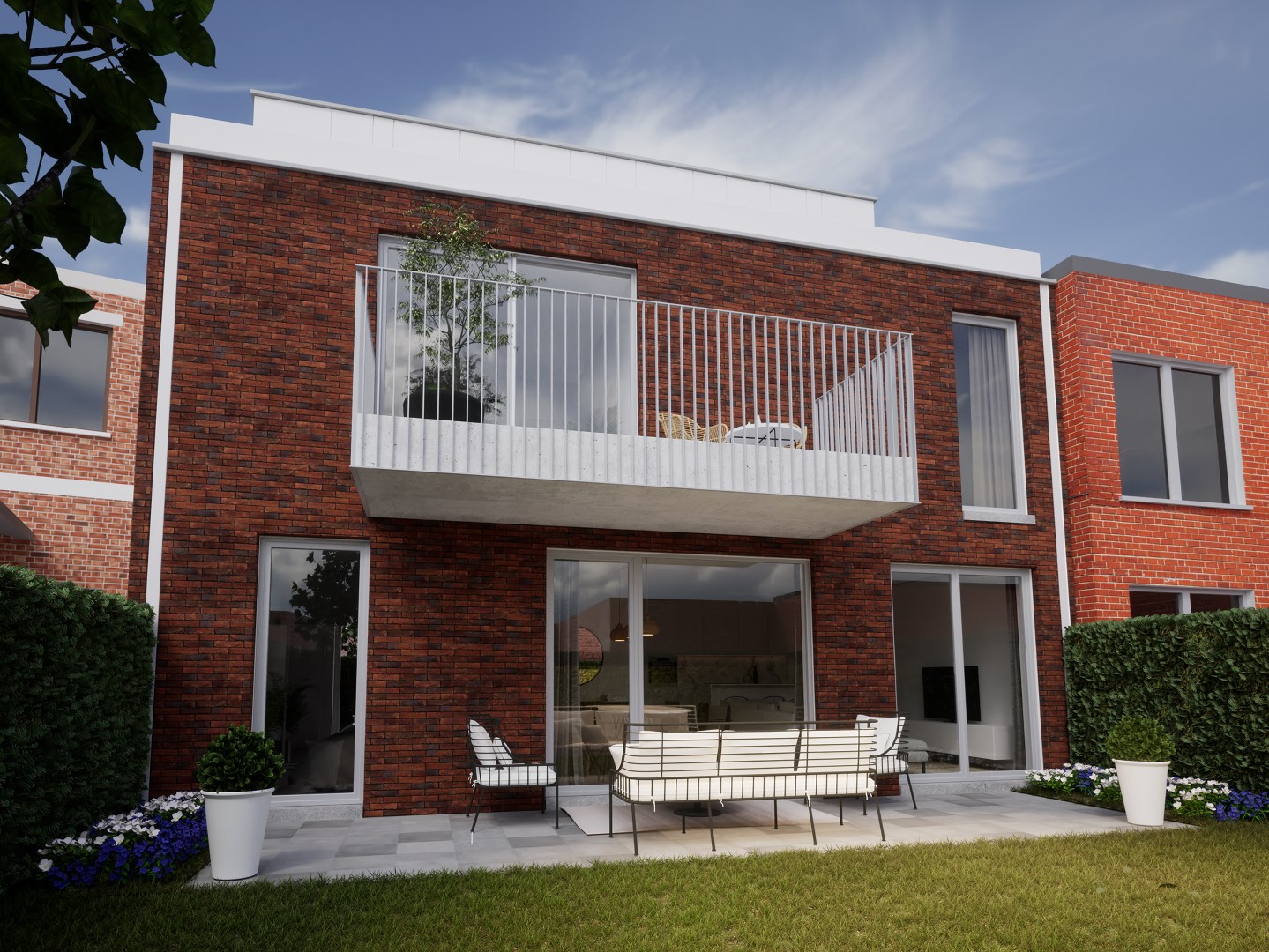 Modern appartement met tuin, autostaanplaats en 2 slaapkamers in Mortsel 