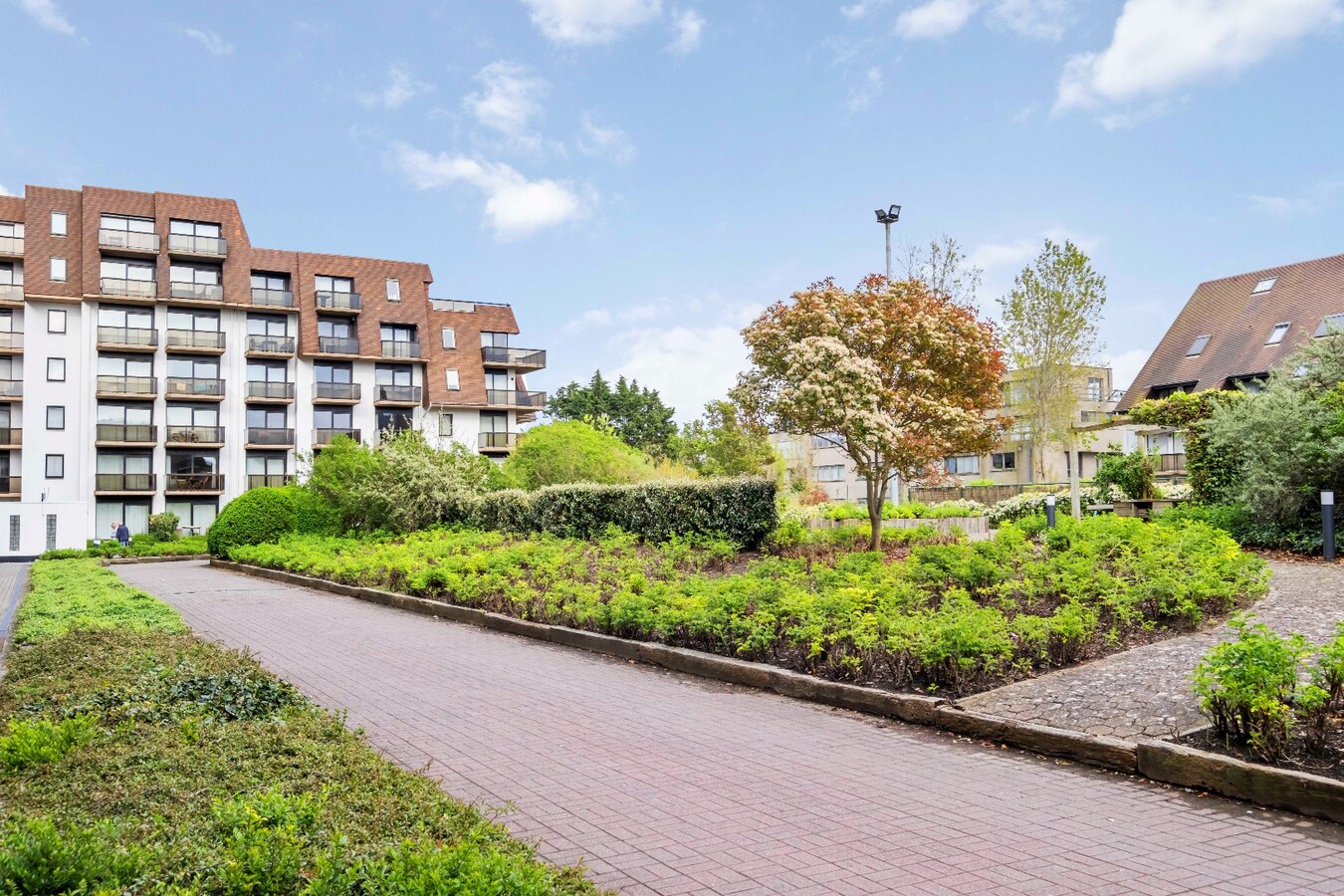 Penthouse met zuidgericht terras vlakbij het strand 