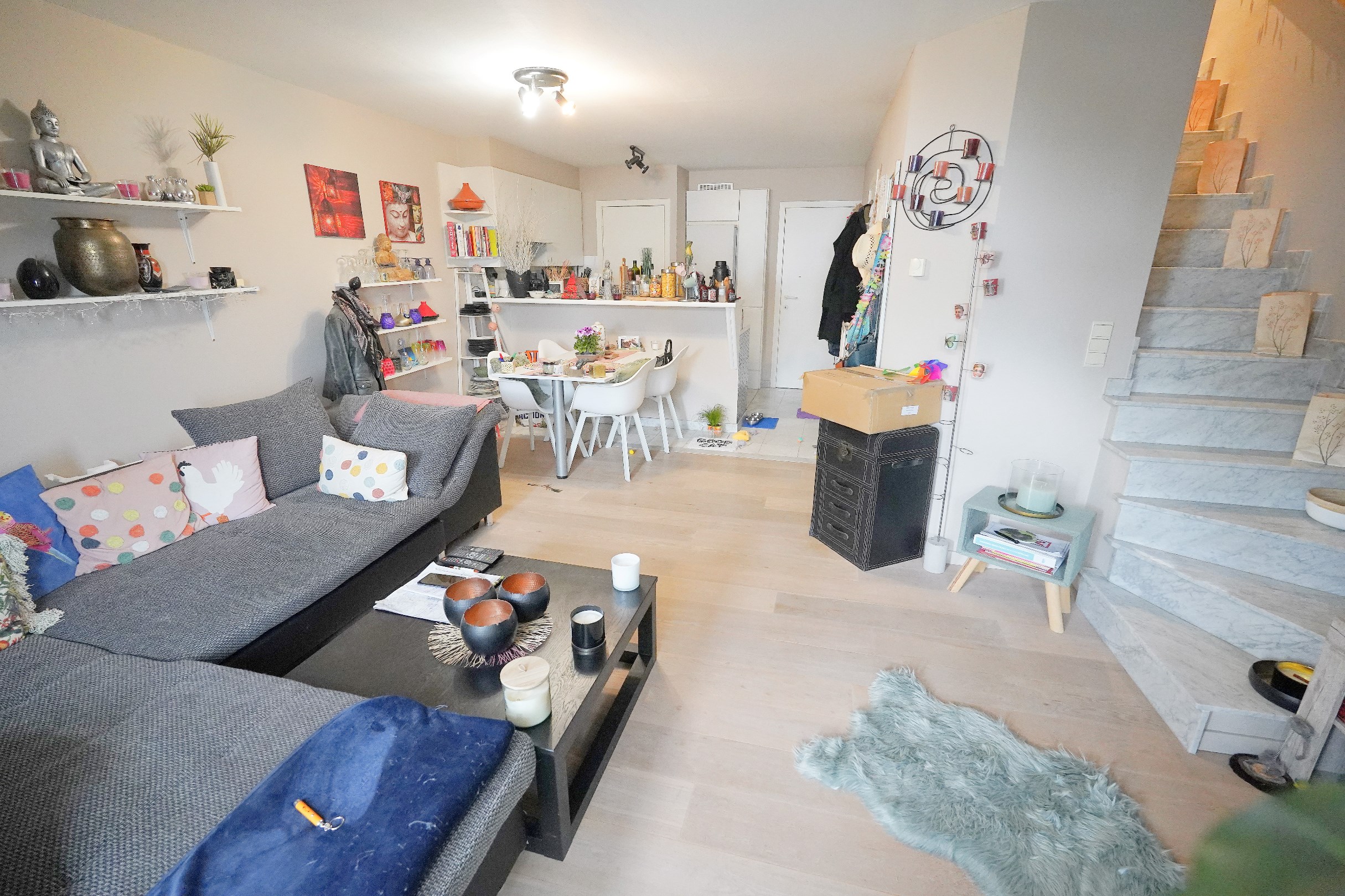 Duplex appartement met 2 slaapkamers op een topligging in de Zoutelaan te Knokke. 
