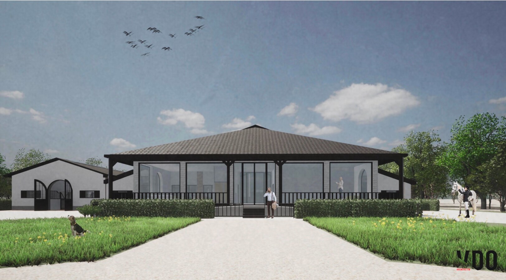 Equestrian new construction project on approx. 2.2 ha/ 5,45 acres in Halle-Zoersel (Antwerp) 