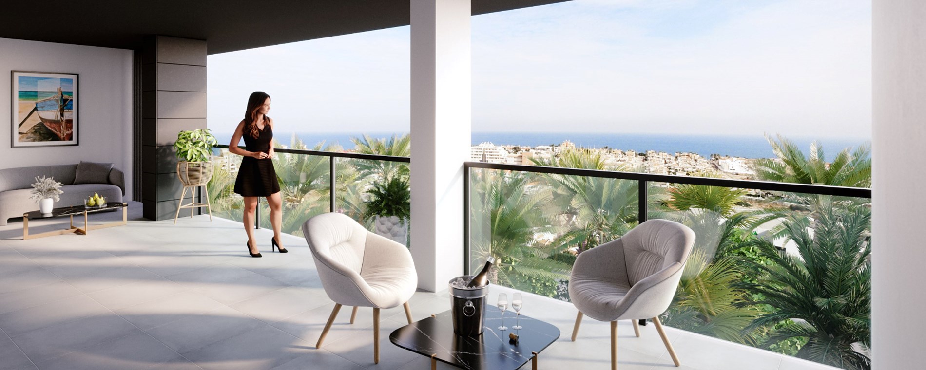Luxe appartementen met uitzicht op zee 