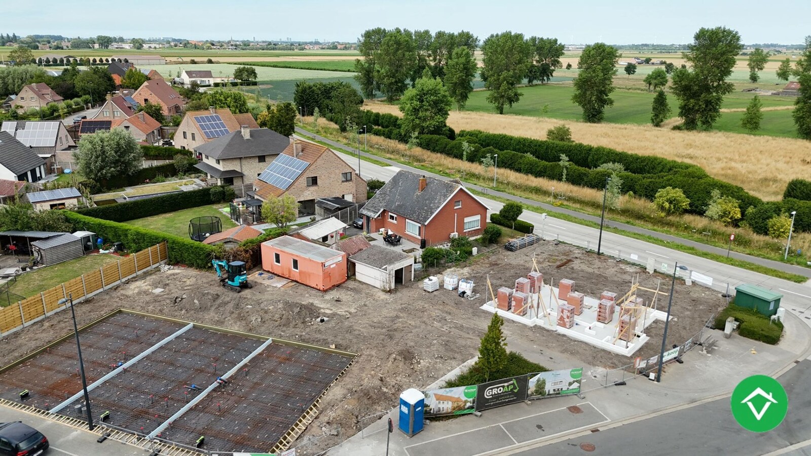 Nieuwbouwwoning met 3 slaapkamers en garage en tuin te Koekelare 