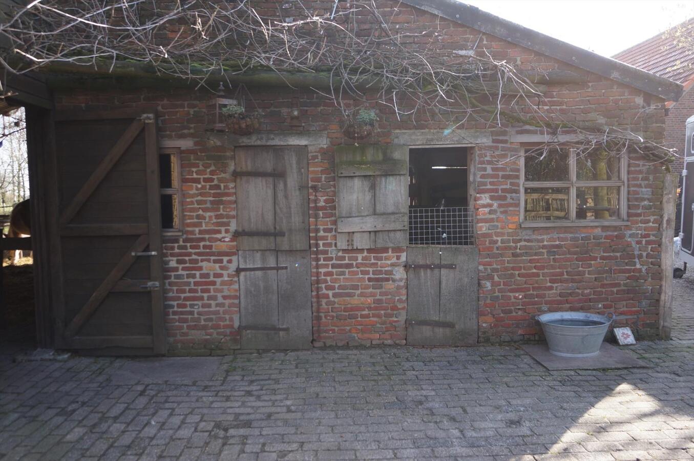 Hoeve met stallen en weide op ca. 1,12 ha te WEELDE 