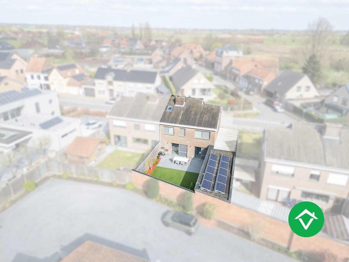 Instapklare woning met 4 slaapkamers en zonrijke tuin te koop in Kortemark 