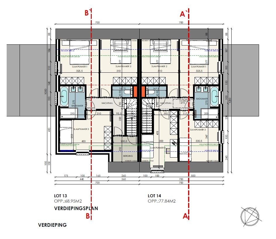 Half-open nieuwbouwwoning met 4 slaapkamers en tuin te Ichtegem 