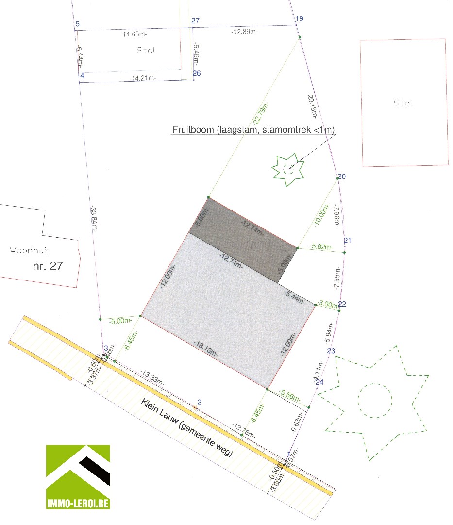 Groot perceel voor open bebouwing met mogelijkheid opsplitsing in 2 HOB 