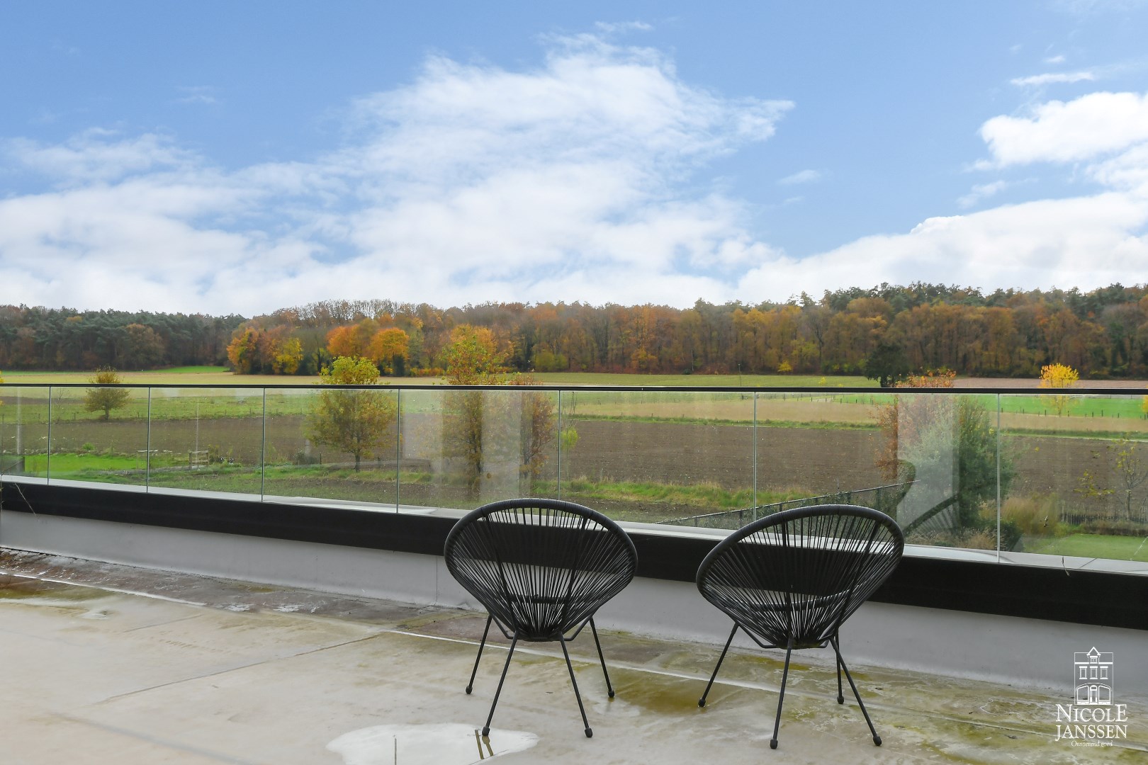 Dakterras met fantastisch wijds uitzicht