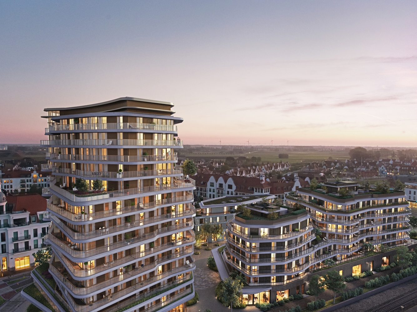 Nieuwbouw appartement met 2 slaapkamers en prachtige zichten gelegen op de 9e verdieping van &#39;the Tower&#39; in Duinenwater. 