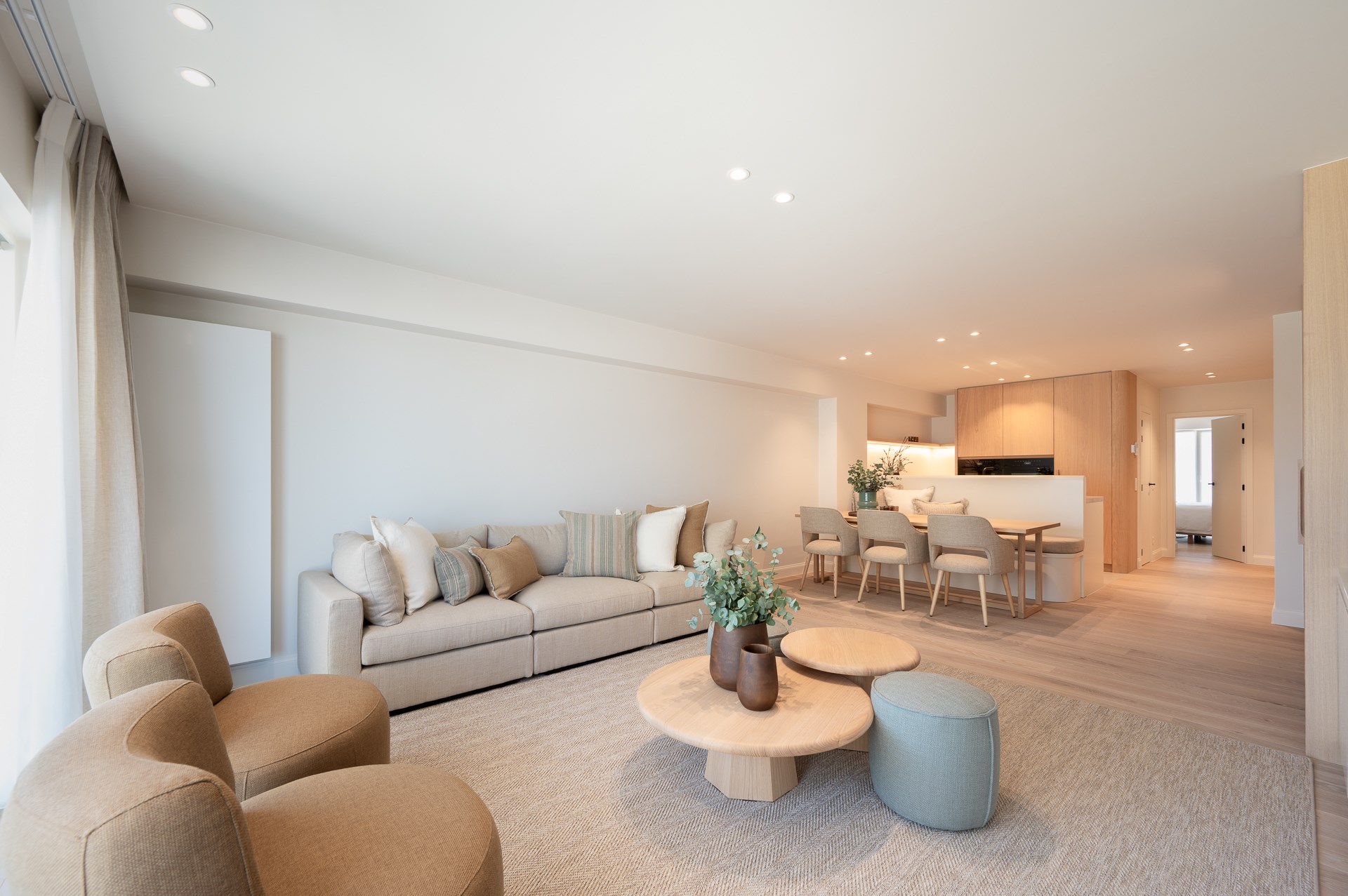 Luxueus gerenoveerd appartement met zeezicht in het Zoute. 
