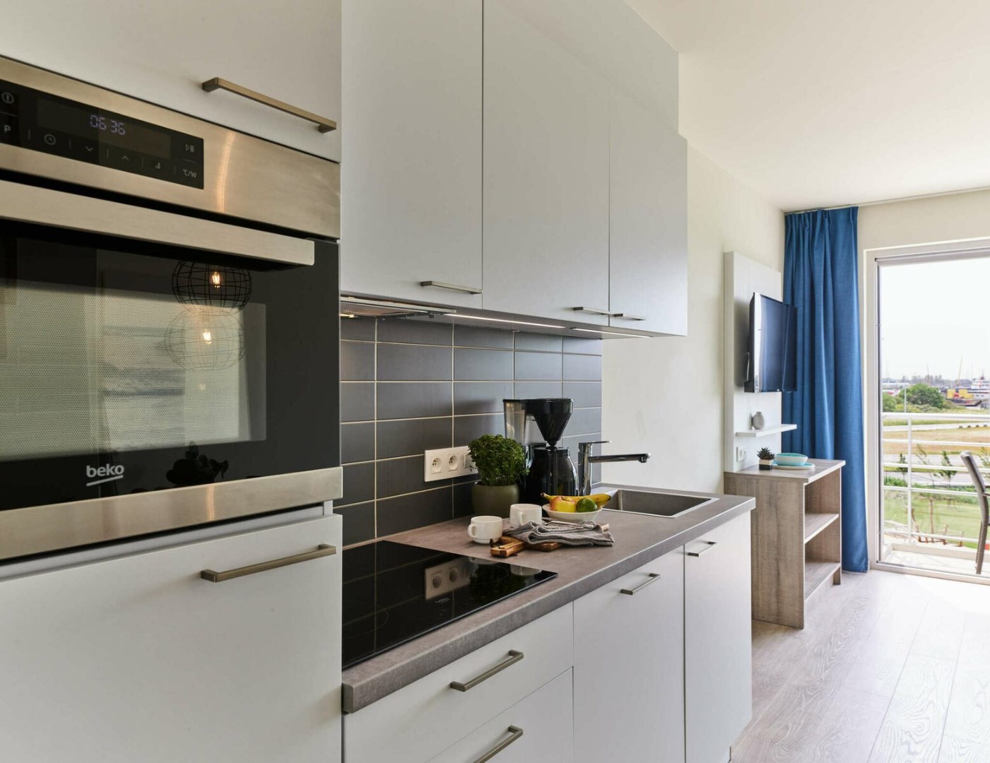 Business flat met 2 slaaphoeken in Holiday Suites Zeebrugge (6p) 