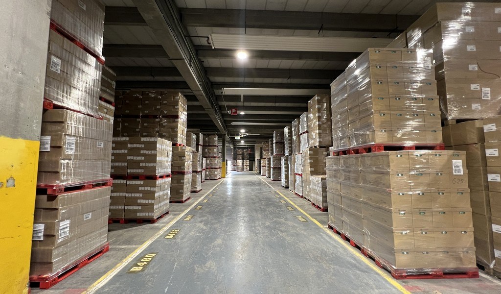 Logistieke loodsen in industriezone Hoogveld te Dendermonde