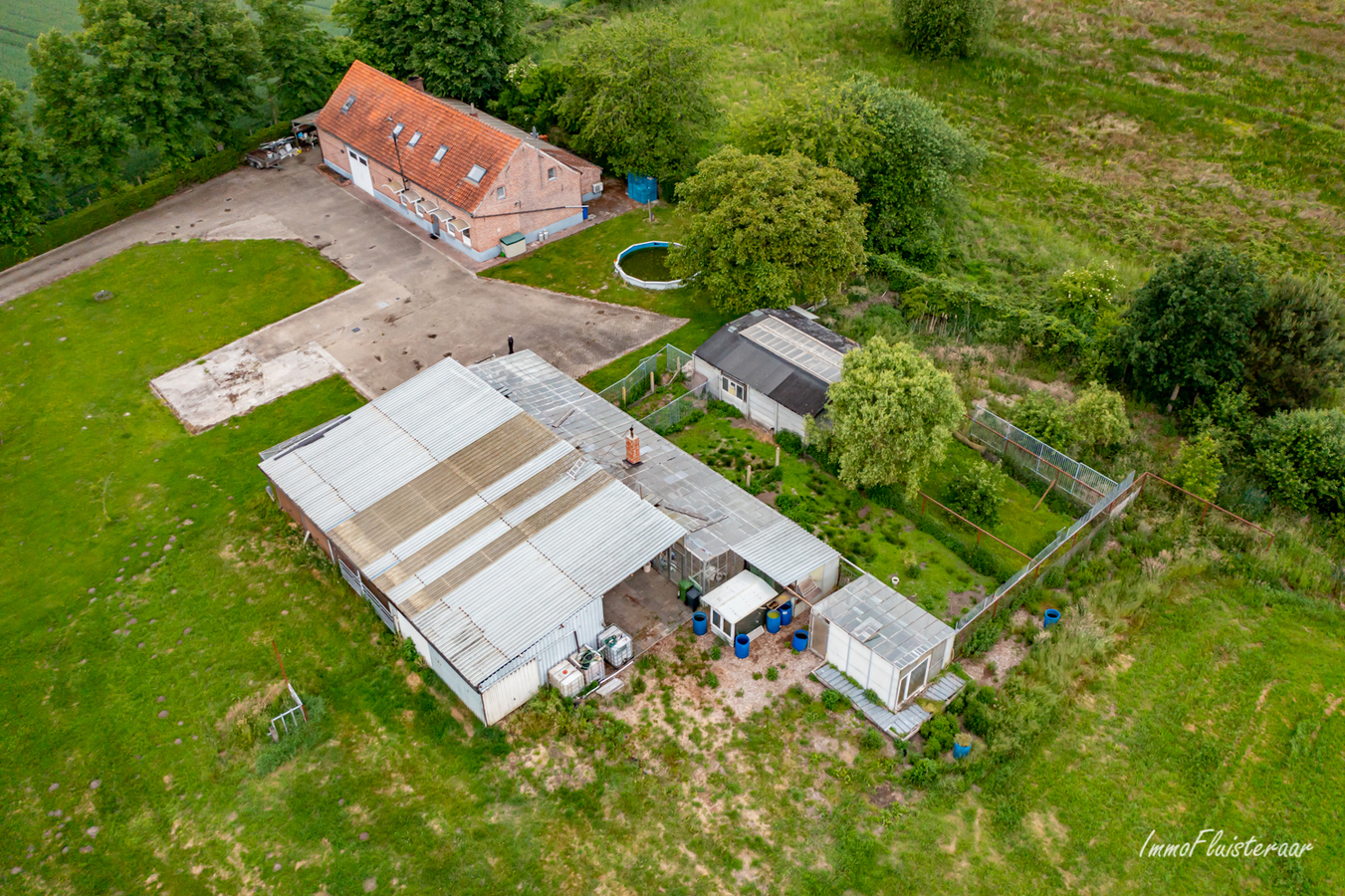 Langgevelhoeve met bijgebouwen en weiland op ca. 1,15ha te Langdorp (Vlaams-Brabant) 