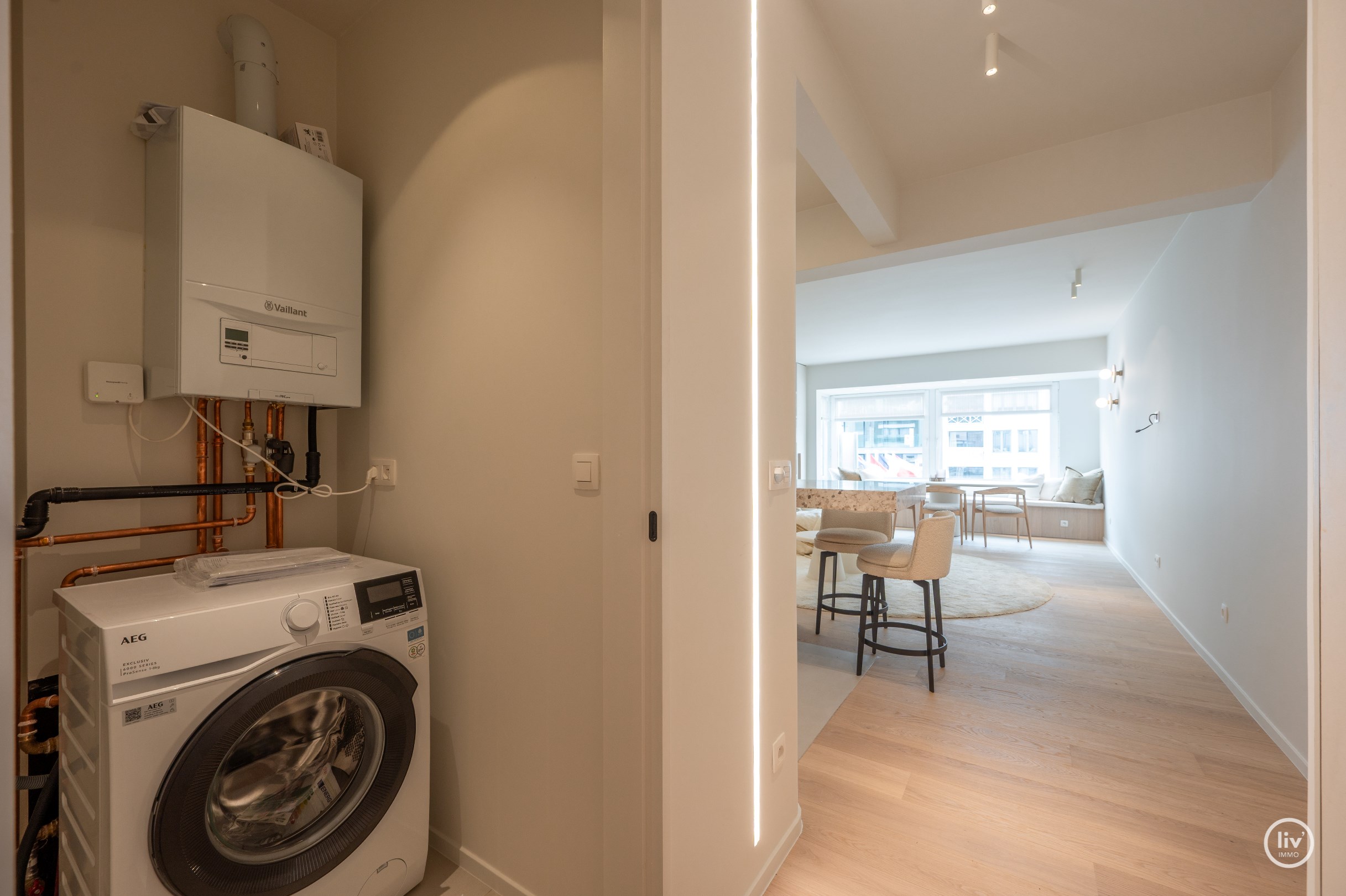Volledig gerenoveerd 3-slaapkamerappartement met open zicht over het groen &#233;n de Lippenslaan 