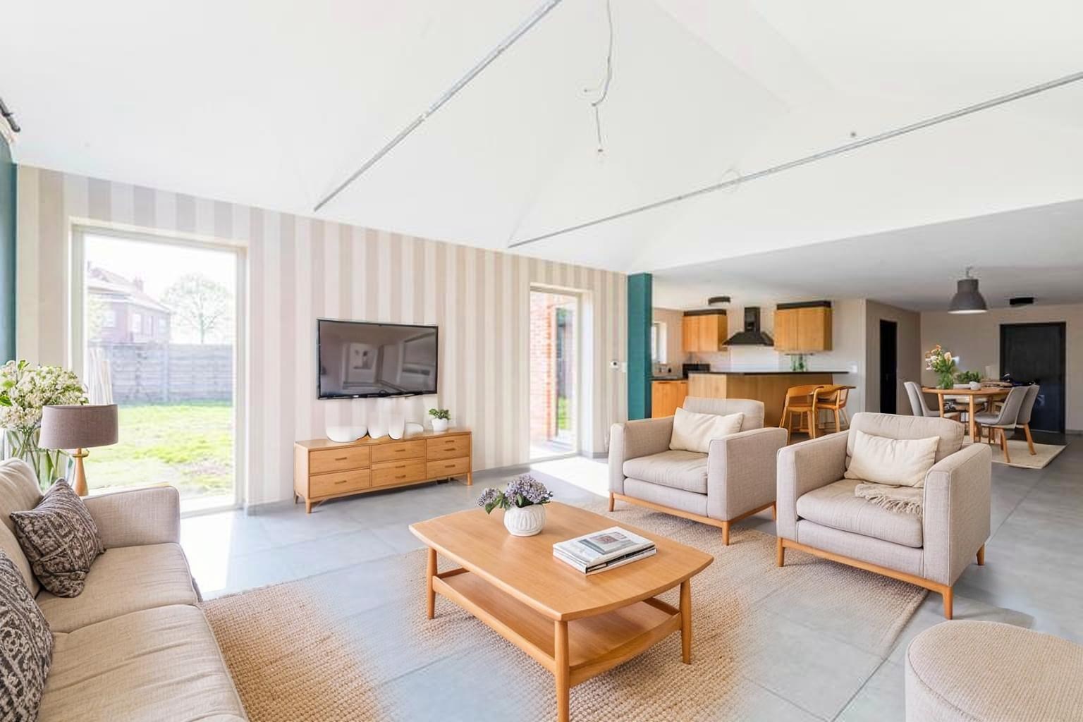 Halfopen landelijke parel in het Meetjesland – ruimte, comfort en stijl in een groene omgeving 
