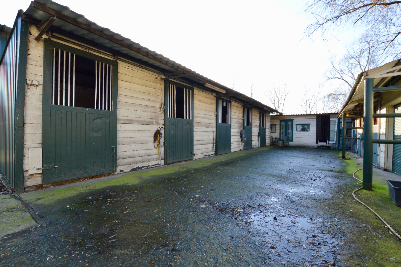 Idyllische hoeve op ca. 2,4ha met paardenstallen te Eernegem 