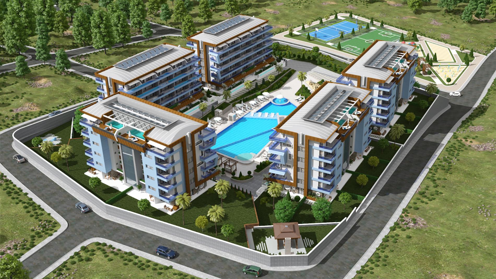 Nieuwbouw villa appartementen op 500m van de zee 