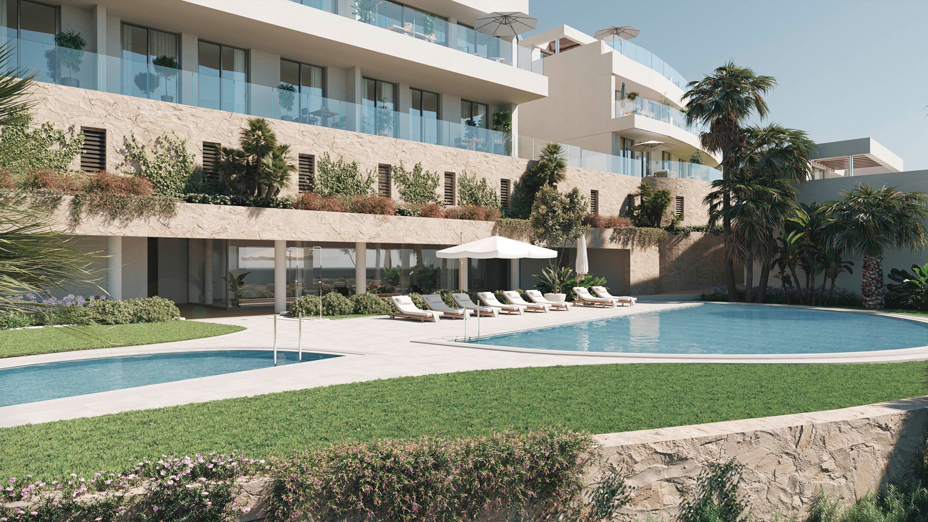 Luxe Townhouses met zeezicht in Fuengirola 