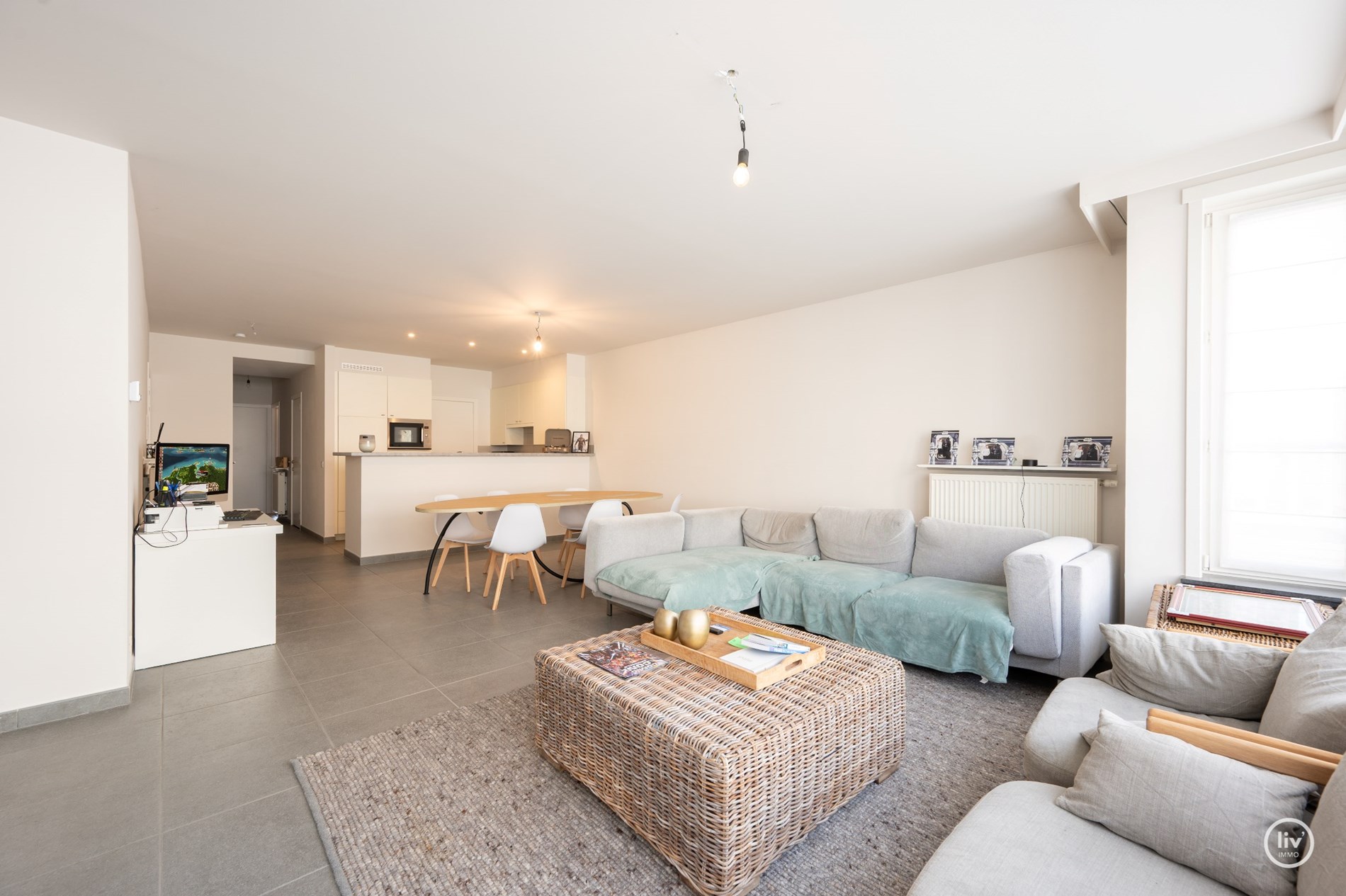 Bel appartement spacieux avec deux chambres situ&#233; sur l&#39;avenue Dumortier &#224; Knokke. 