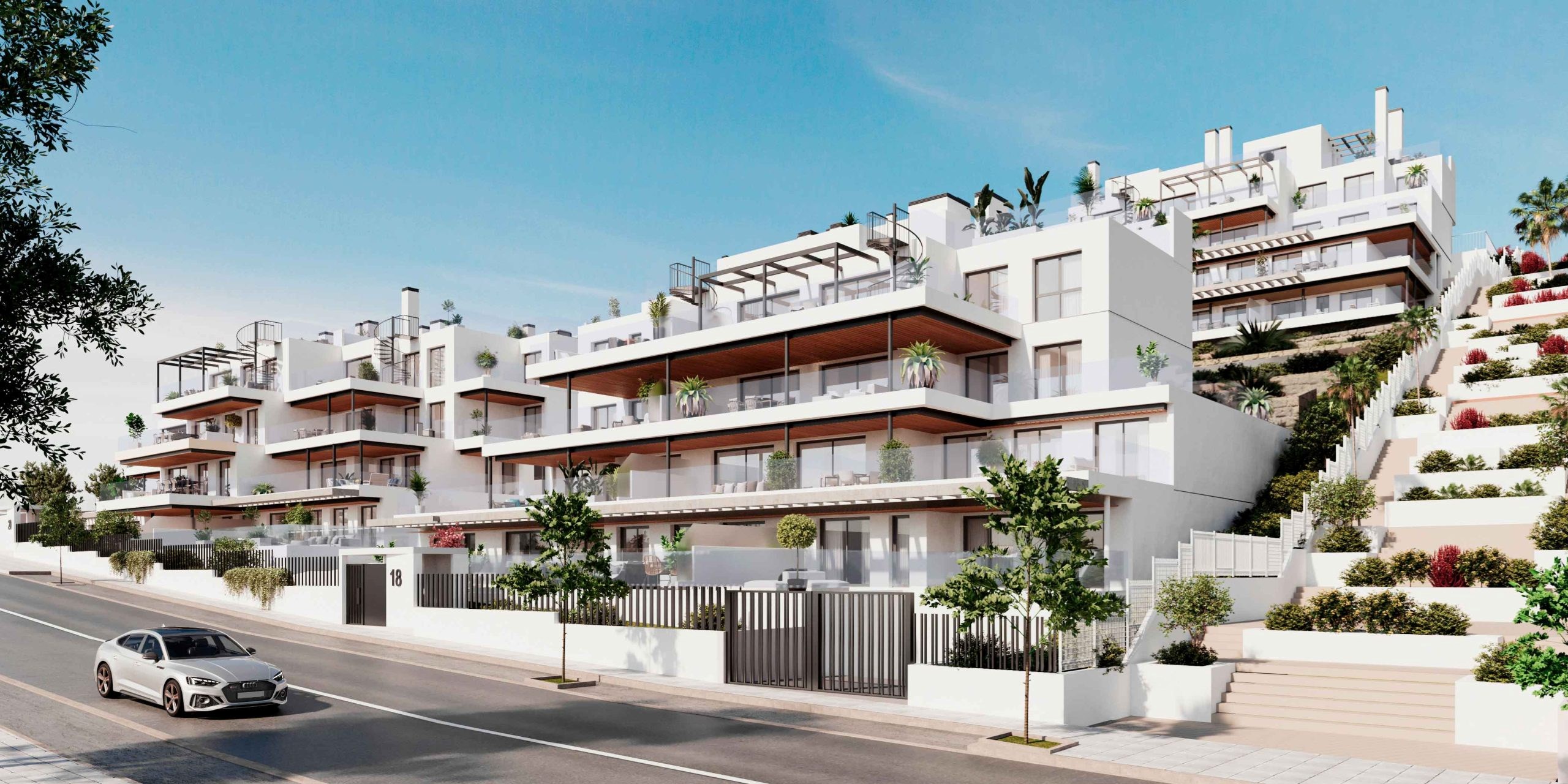 Las Mesas Collection: 41 ruime 2, 3 en 4 slaapkamer woningen in Estepona 