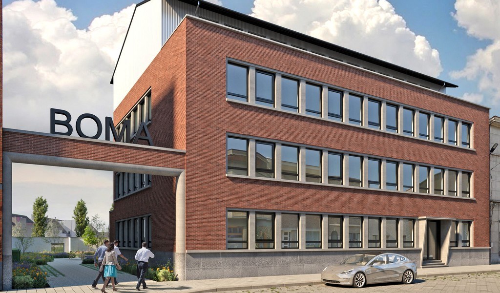 Gerenoveerde kantoren in Boma Business Center te Gent