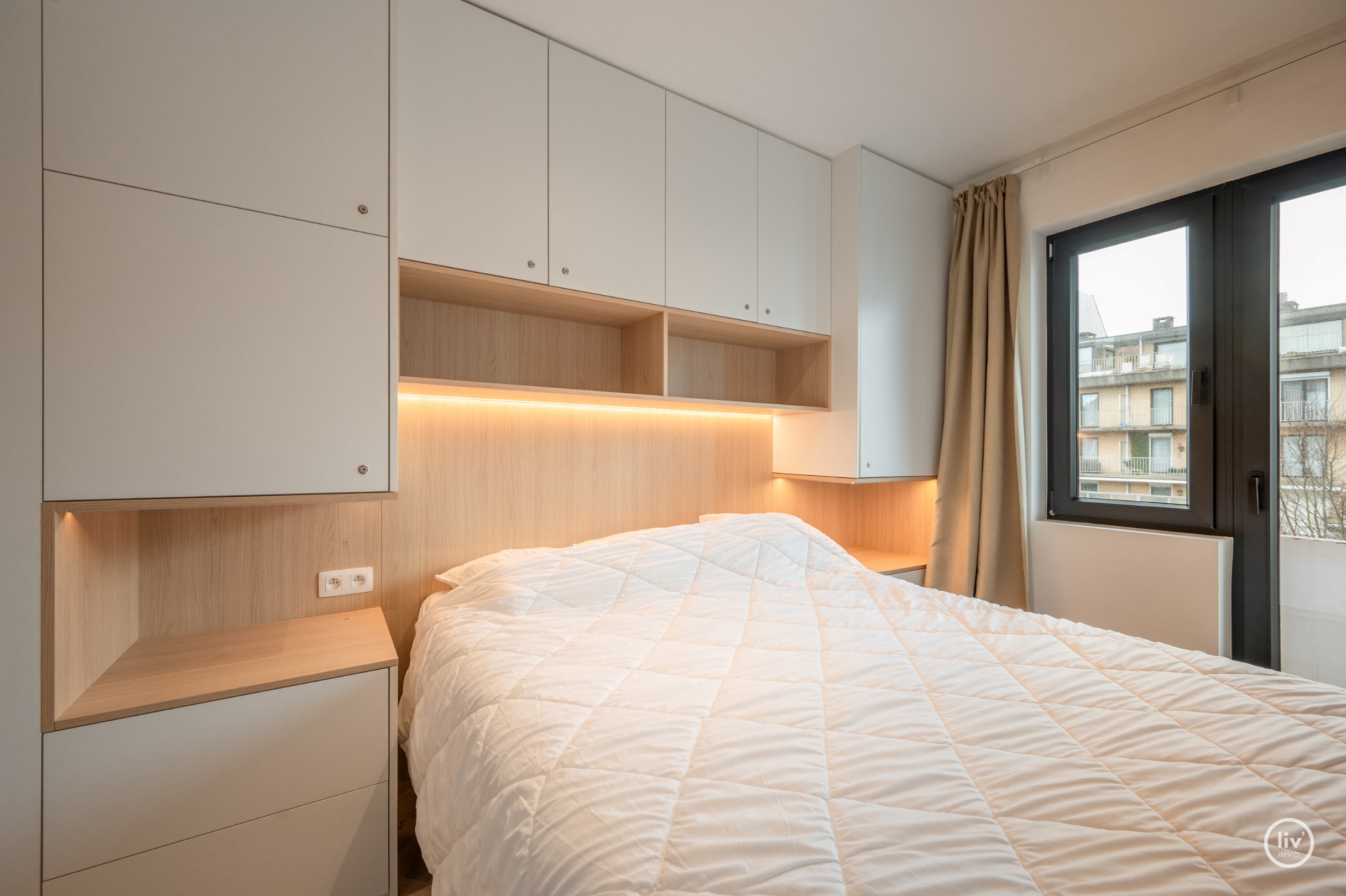 Aangenaam 2 slaapkamerappartement op een centrale ligging in de Jef Mennekenslaan te Knokke. 