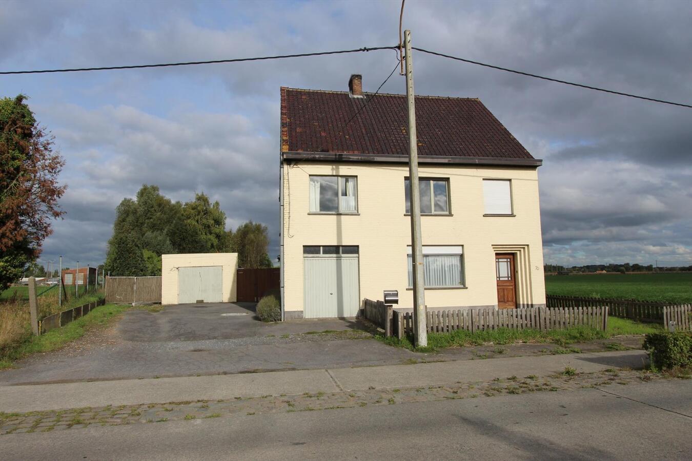 Alleenstaande woning met prachtig zicht, 3 slaapkamers en garage te Ichtegem 