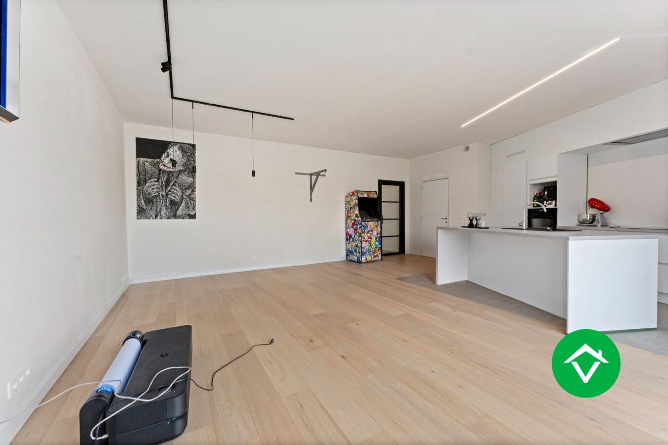 Gelijkvloers appartement met garage te Leke 